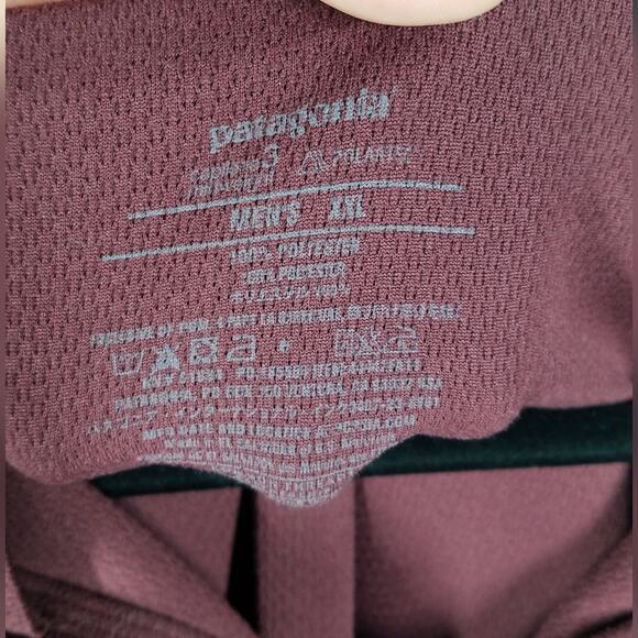Patagonia Capaline 3, polar tech, Burgundy/gray 1/4zip pullover, XXL - Picture 3 of 4
